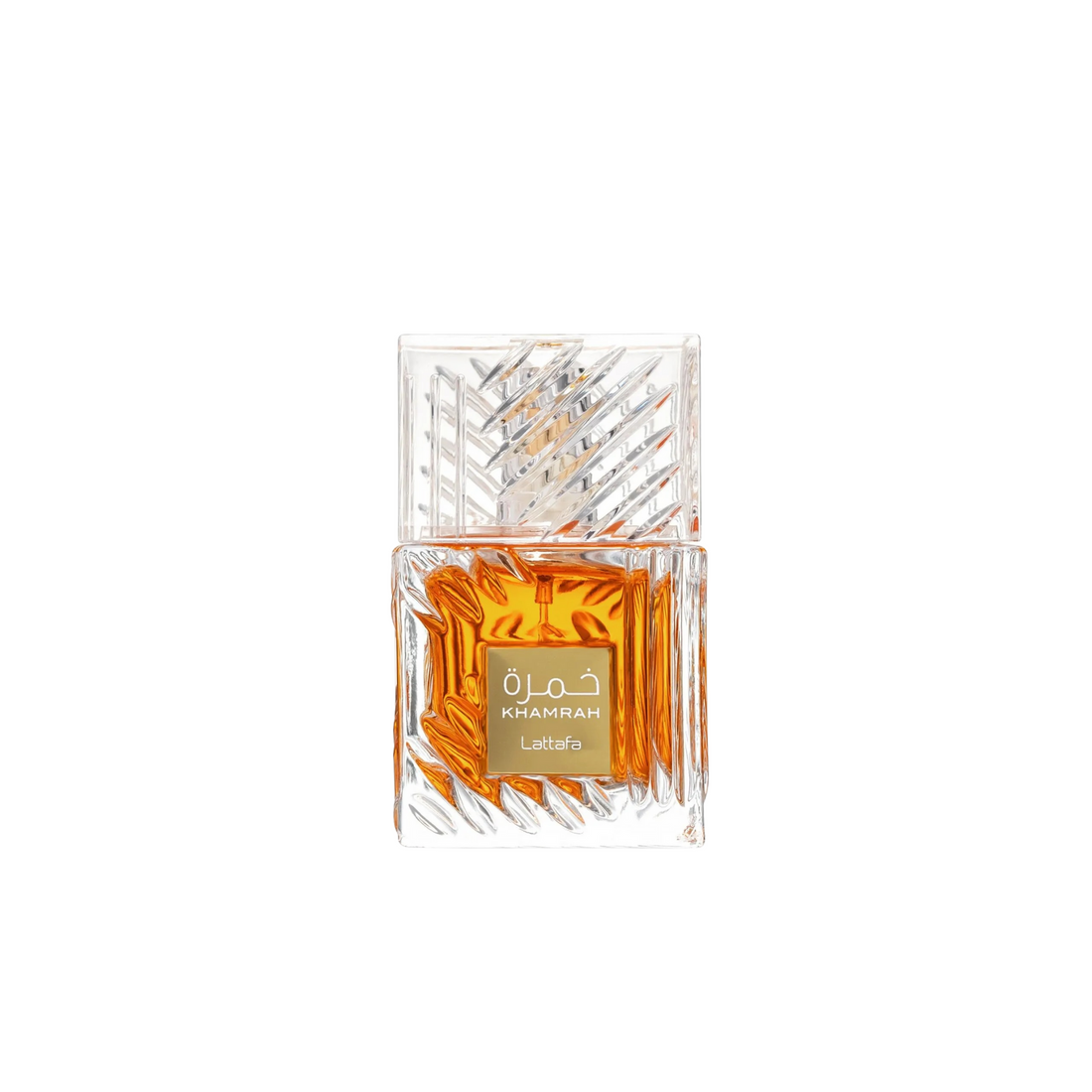 lattafa khamrah perfume box with bottle